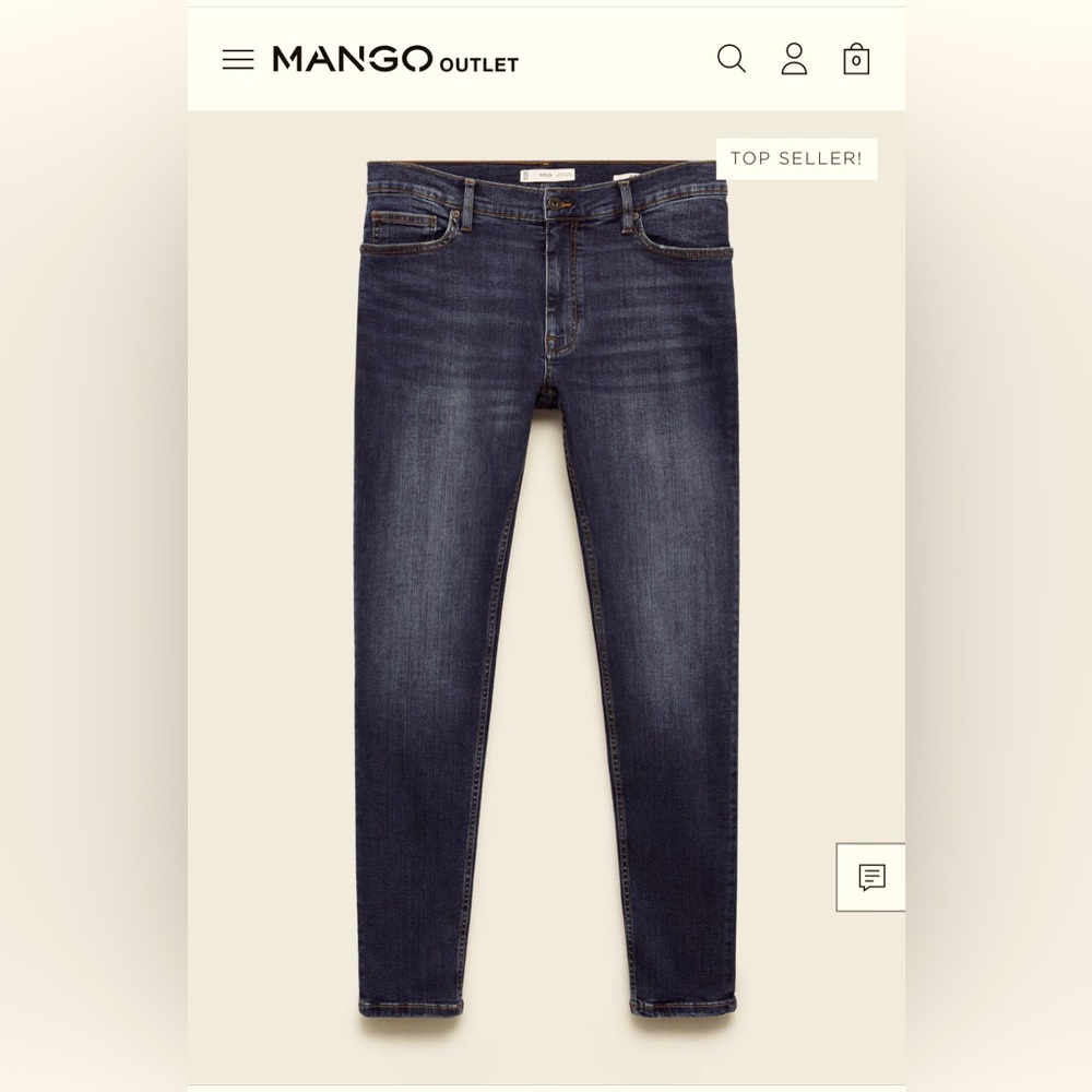 COPY - Men - Mango Black Skinny Jeans Sleek Fit  (excellent condition )